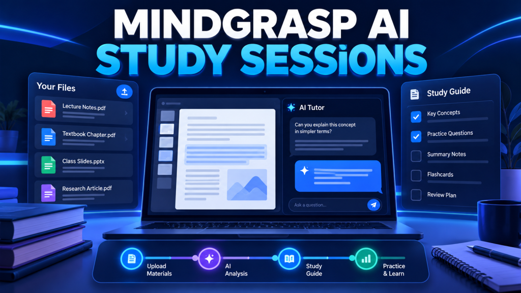 Mindgrasp AI Study Sessions Review (2026): Guide